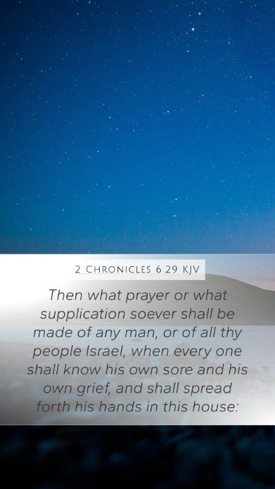 2 Chronicles 6:29 KJV Mobile Phone Wallpaper - Then what prayer or what supplication soever - Mobile Bible Verse Wallpaper