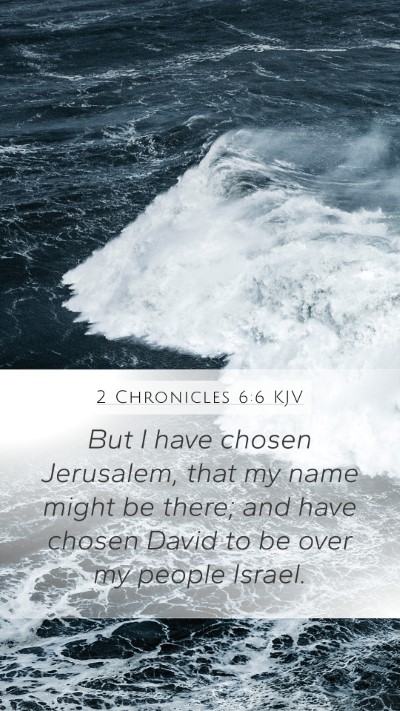 2 Chronicles 6:6 KJV Bible Verse Image