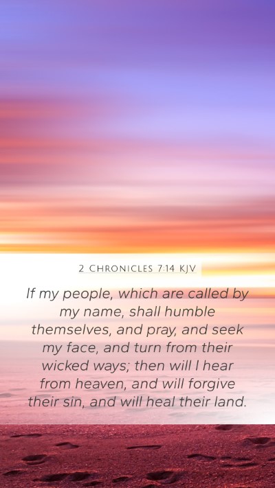2 Chronicles 7:14 KJV Bible Verse Image