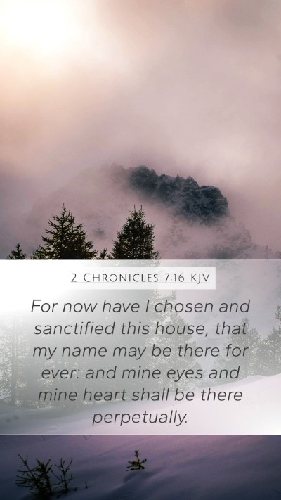 2 Chronicles 7:16 KJV Bible Verse Image