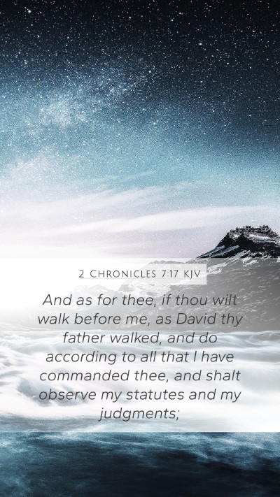 2 Chronicles 7:17 KJV Bible Verse Image