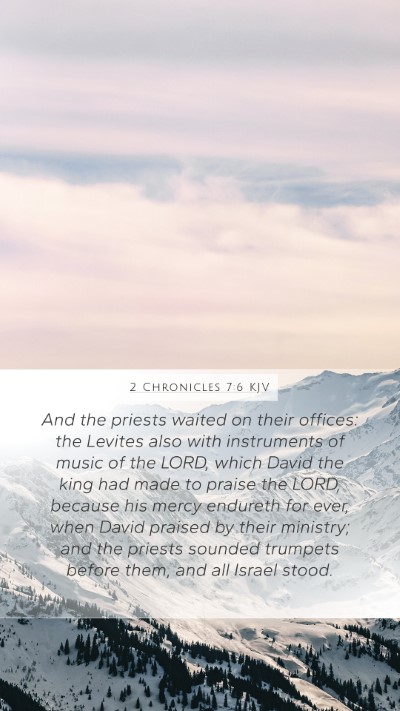 2 Chronicles 7:6 KJV Bible Verse Image