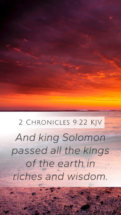 2 Chronicles 9:22 KJV Bible Verse Image