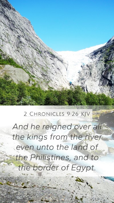 2 Chronicles 9:26 KJV Bible Verse Image