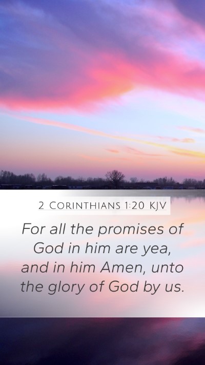 2 Corinthians 1:20 KJV Bible Verse Image