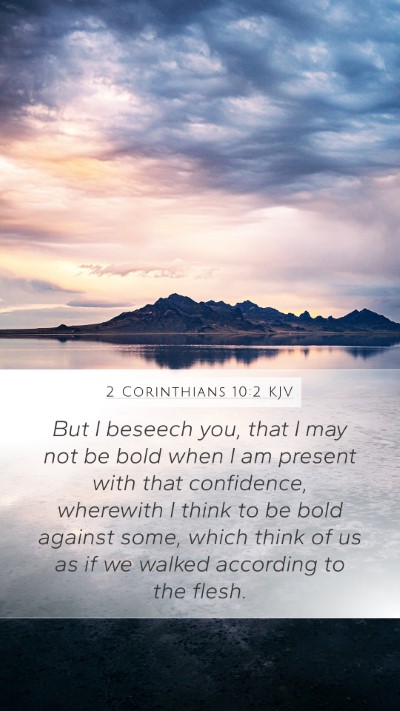 2 Corinthians 10:2 KJV Bible Verse Image