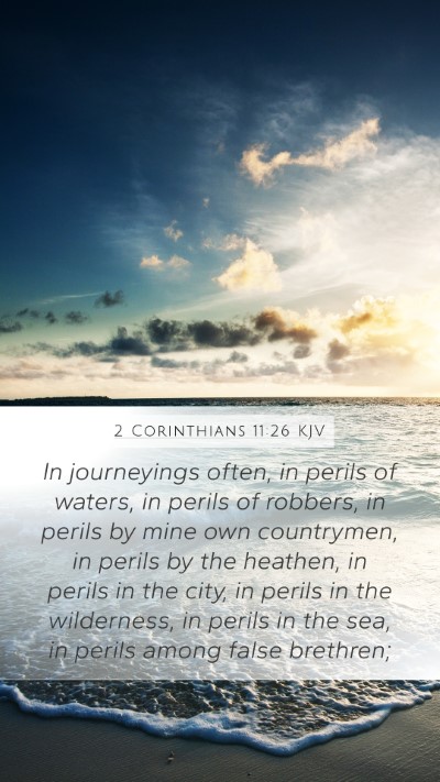 2 Corinthians 11:26 KJV Bible Verse Image