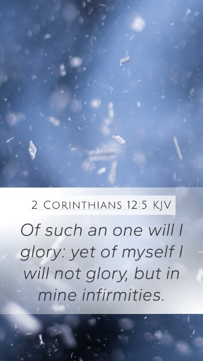 2 Corinthians 12:5 KJV Bible Verse Image