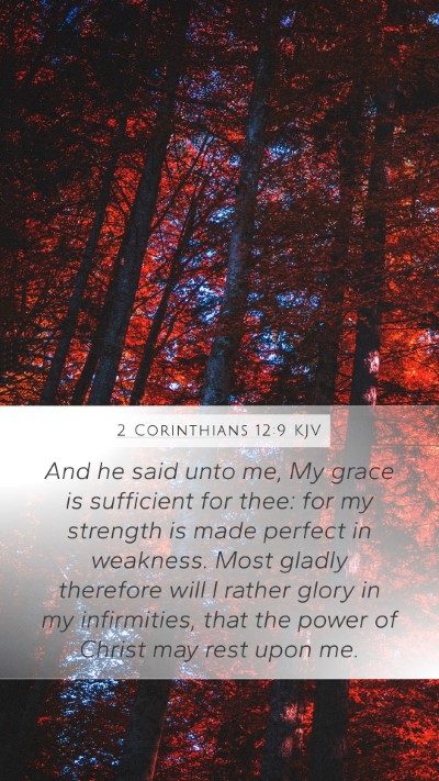2 Corinthians 12:9 KJV Bible Verse Image