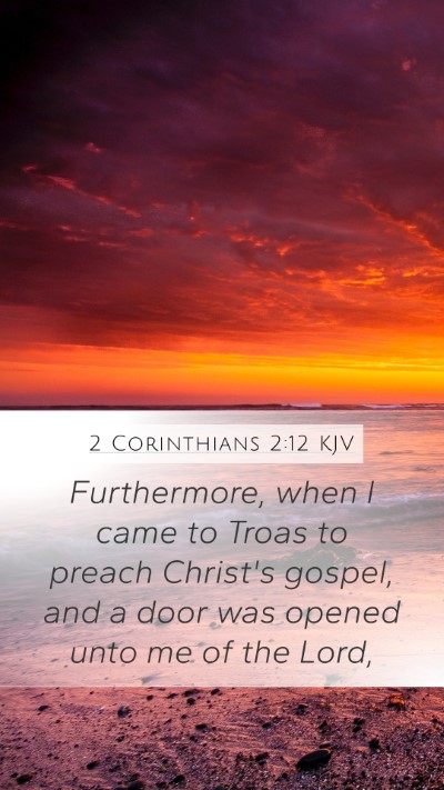 2 Corinthians 2:12 KJV Bible Verse Image