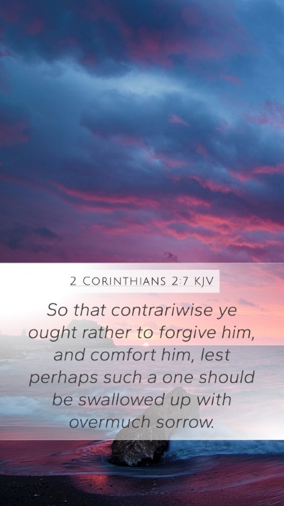 2 Corinthians 2:7 KJV Bible Verse Image