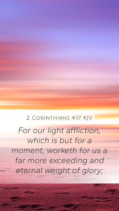 2 Corinthians 4:17 KJV Bible Verse Image