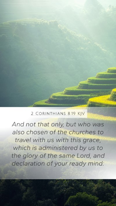 2 Corinthians 8:19 KJV Bible Verse Image