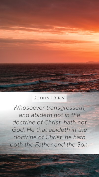 2 John 1:9 KJV Bible Verse Image