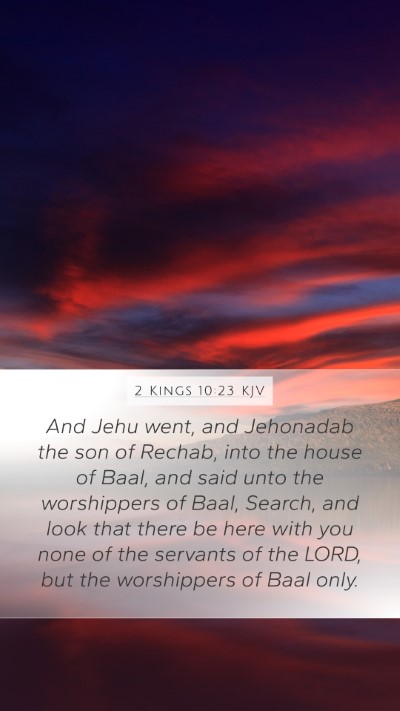 2 Kings 10:23 KJV Bible Verse Image