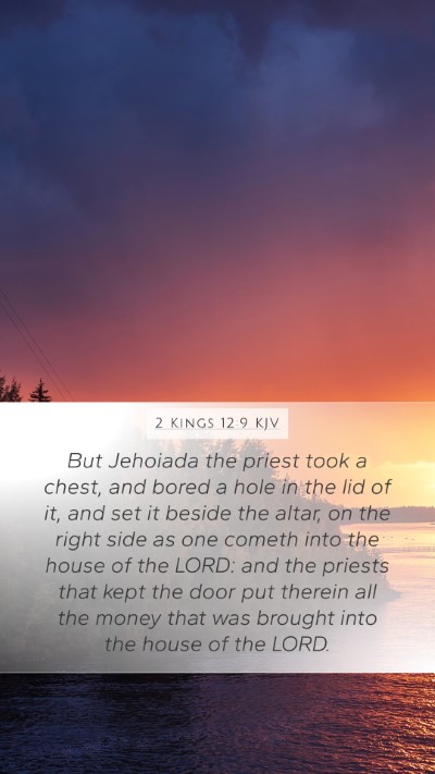 2 Kings 12:9 KJV Bible Verse Image