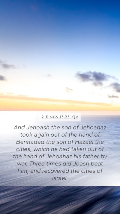 2 Kings 13:25 KJV Bible Verse Image