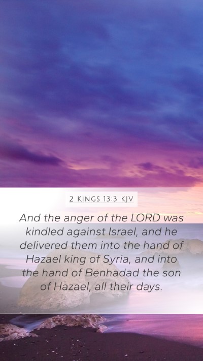 2 Kings 13:3 KJV Bible Verse Image