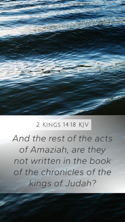 2 Kings 14:18 KJV Bible Verse Image