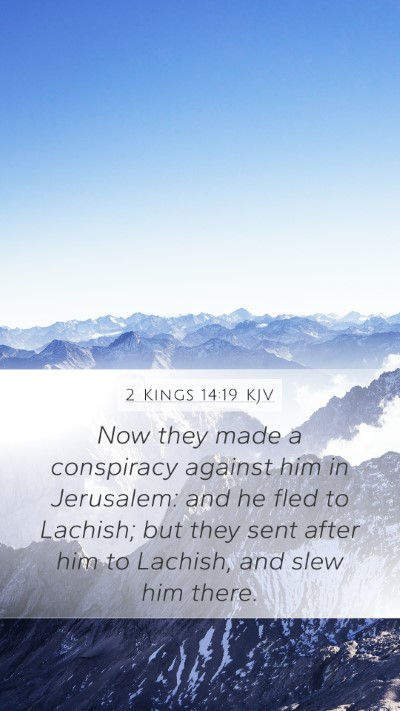 2 Kings 14:19 KJV Bible Verse Image
