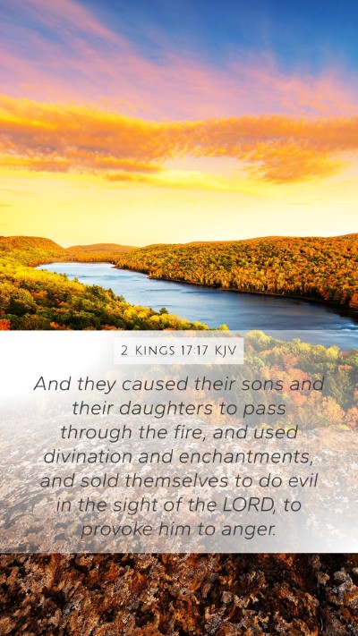 2 Kings 17:17 KJV Bible Verse Image