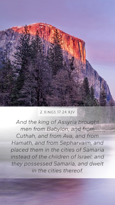 2 Kings 17:24 KJV Bible Verse Image