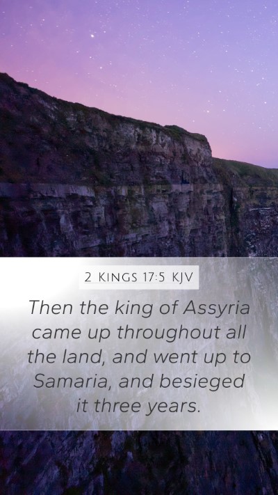 2 Kings 17:5 KJV Bible Verse Image