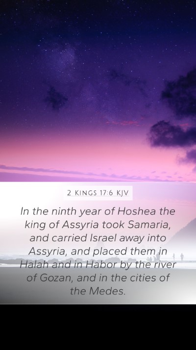 2 Kings 17:6 KJV Bible Verse Image
