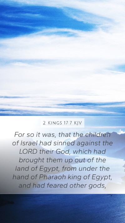 2 Kings 17:7 KJV Bible Verse Image