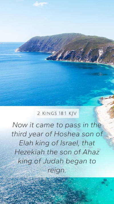 2 Kings 18:1 KJV Bible Verse Image