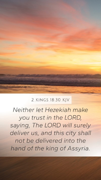 2 Kings 18:30 KJV Bible Verse Image