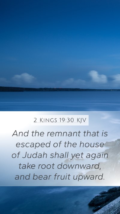 2 Kings 19:30 KJV Bible Verse Image