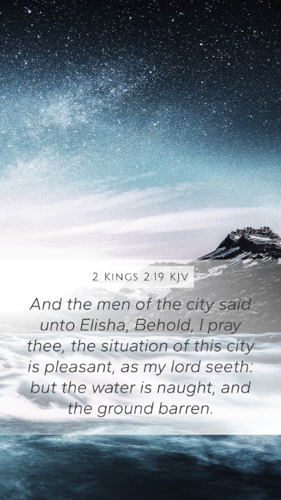 2 Kings 2:19 KJV Bible Verse Image