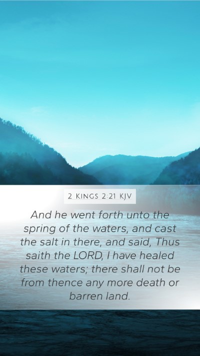 2 Kings 2:21 KJV Bible Verse Image