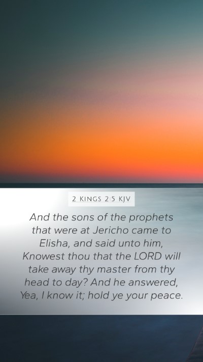 2 Kings 2:5 KJV Bible Verse Image
