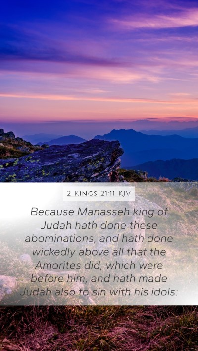 2 Kings 21:11 KJV Bible Verse Image