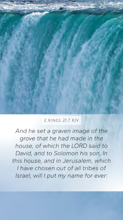 2 Kings 21:7 KJV Bible Verse Image