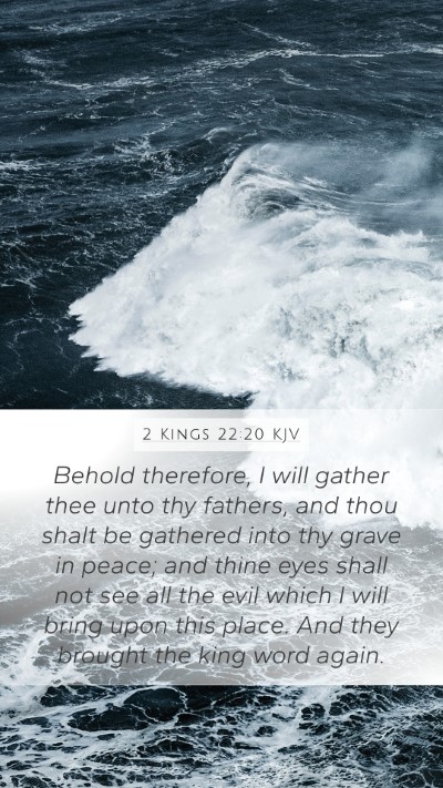 2 Kings 22:20 KJV Bible Verse Image