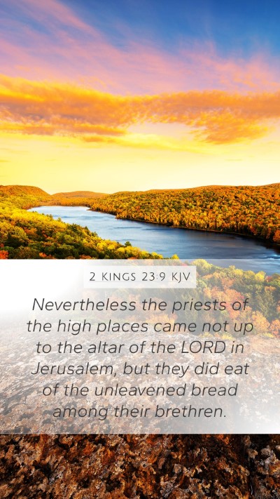 2 Kings 23:9 KJV Bible Verse Image