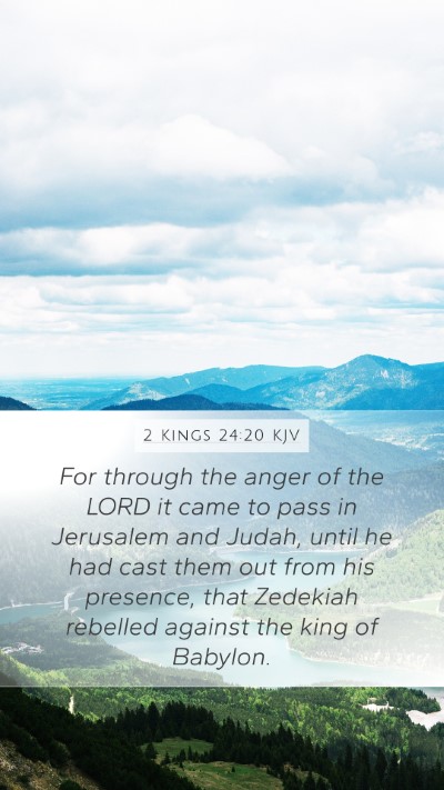 2 Kings 24:20 KJV Bible Verse Image