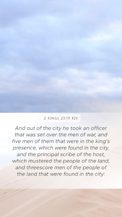 2 Kings 25:19 KJV Bible Verse Image