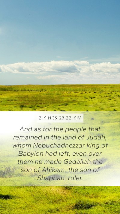 2 Kings 25:22 KJV Bible Verse Image