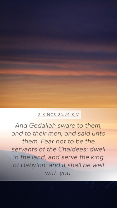 2 Kings 25:24 KJV Bible Verse Image