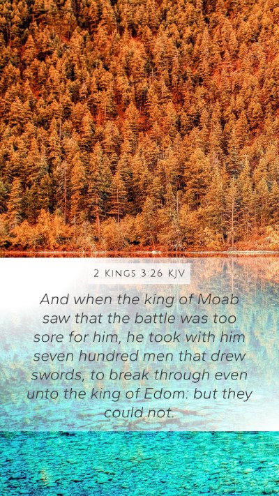2 Kings 3:26 KJV Bible Verse Image