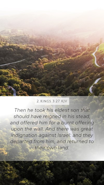 2 Kings 3:27 KJV Bible Verse Image
