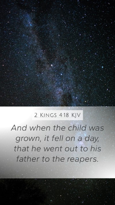 2 Kings 4:18 KJV Bible Verse Image