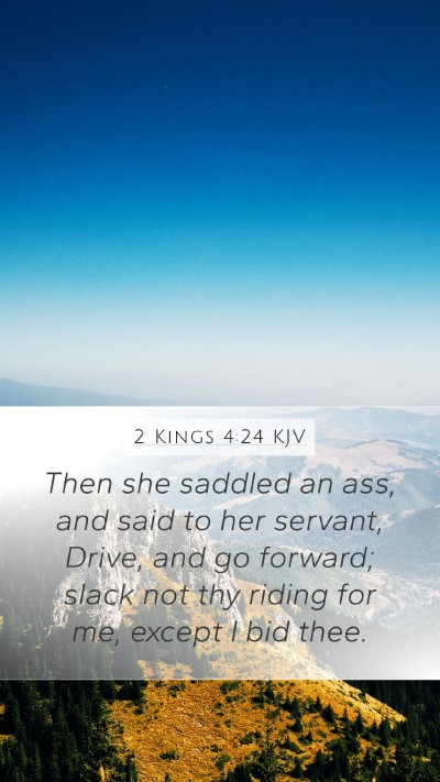 2 Kings 4:24 KJV Bible Verse Image