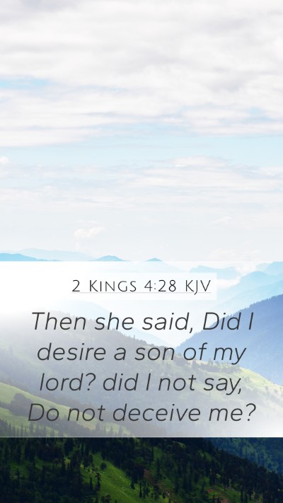 2 Kings 4:28 KJV Bible Verse Image