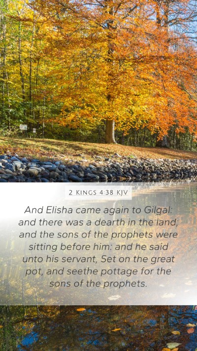2 Kings 4:38 KJV Bible Verse Image
