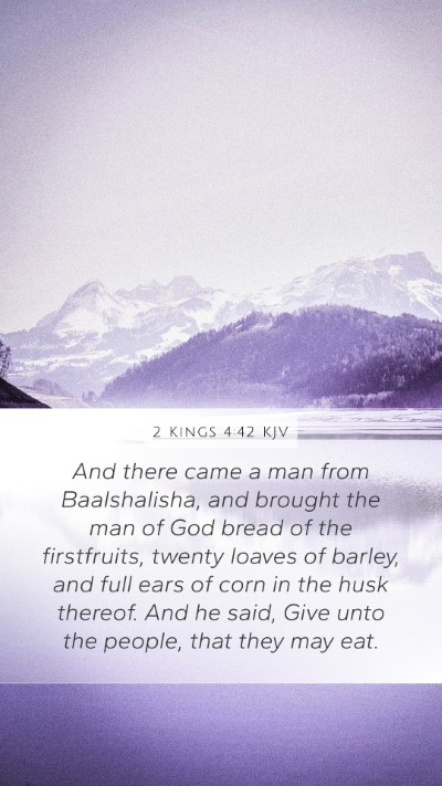 2 Kings 4:42 KJV Bible Verse Image
